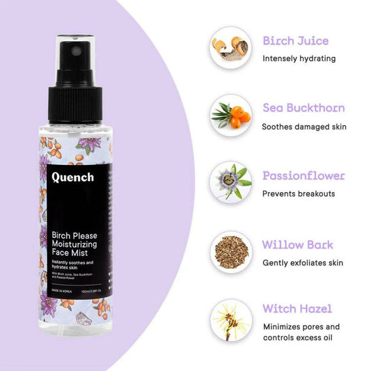 Buy Quench Botanics Birch Please Moisturizing Face Mist from DrMediCart, Ship from India to USA