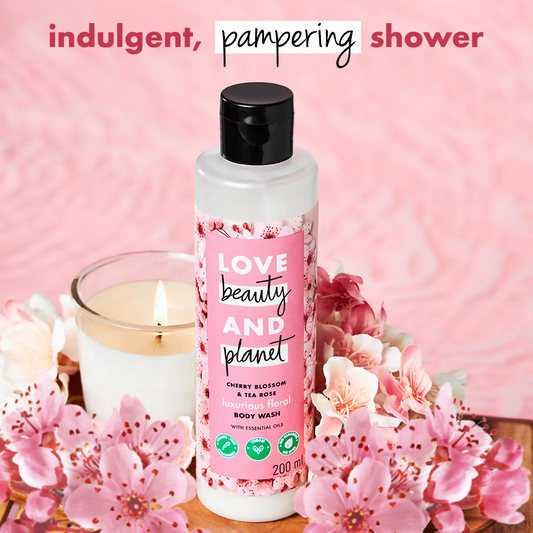 love beauty and planet cherry blossom tea rose body wash buy in usa