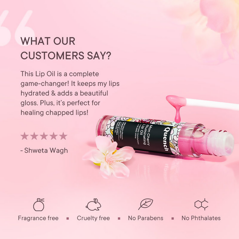 Quench Illuminating Korean Tinted Lip Oil (Pink)