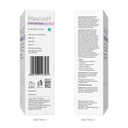 Maxisoft Foot Care Cream - DrMediCart