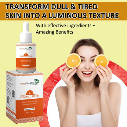7 Days Vitamin C-Advance Radiance Booster Skin Brightening Face Glowing Serum