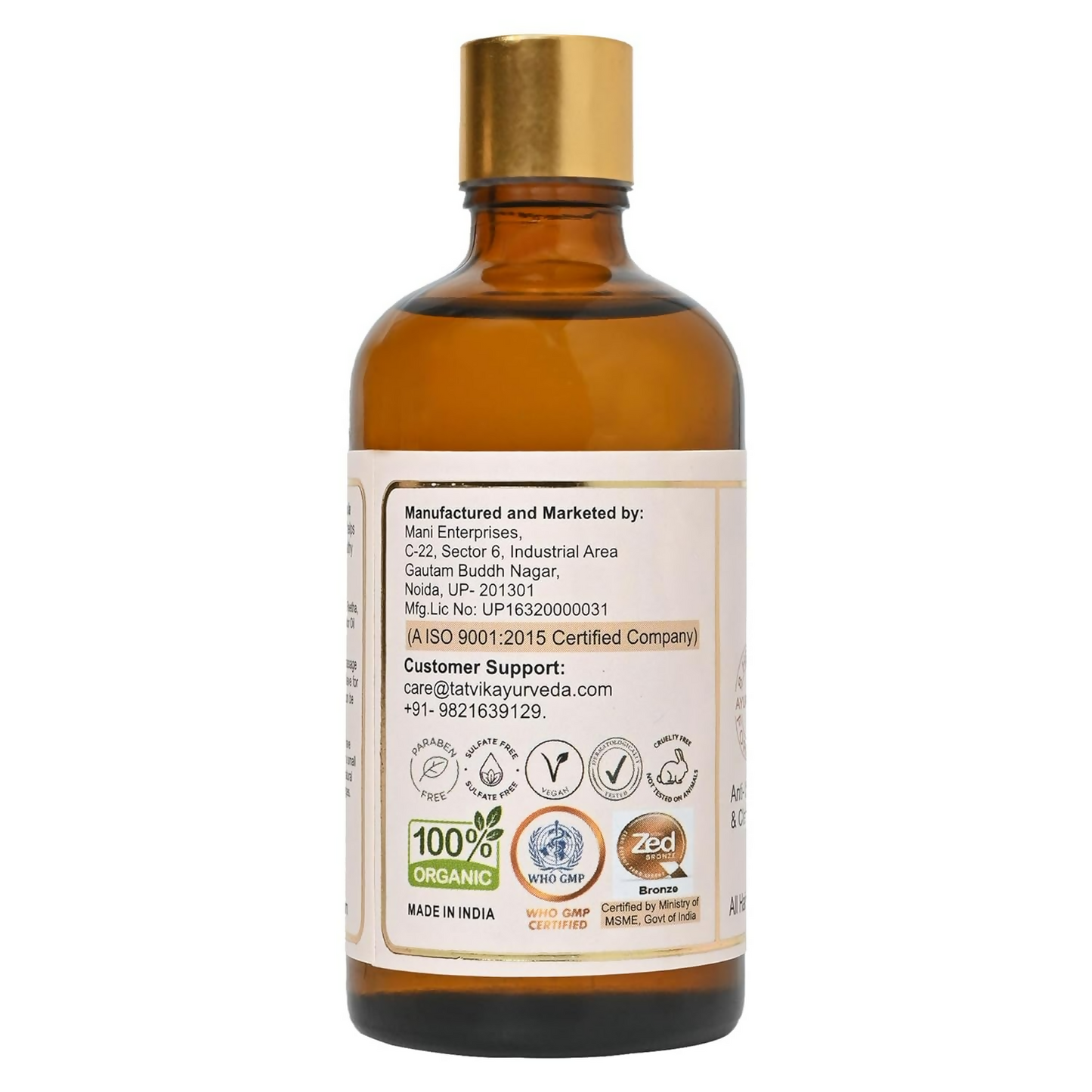 Tatvik Ayurveda Nirmalkesha Hair Oil (Henna With 8-Herbs)