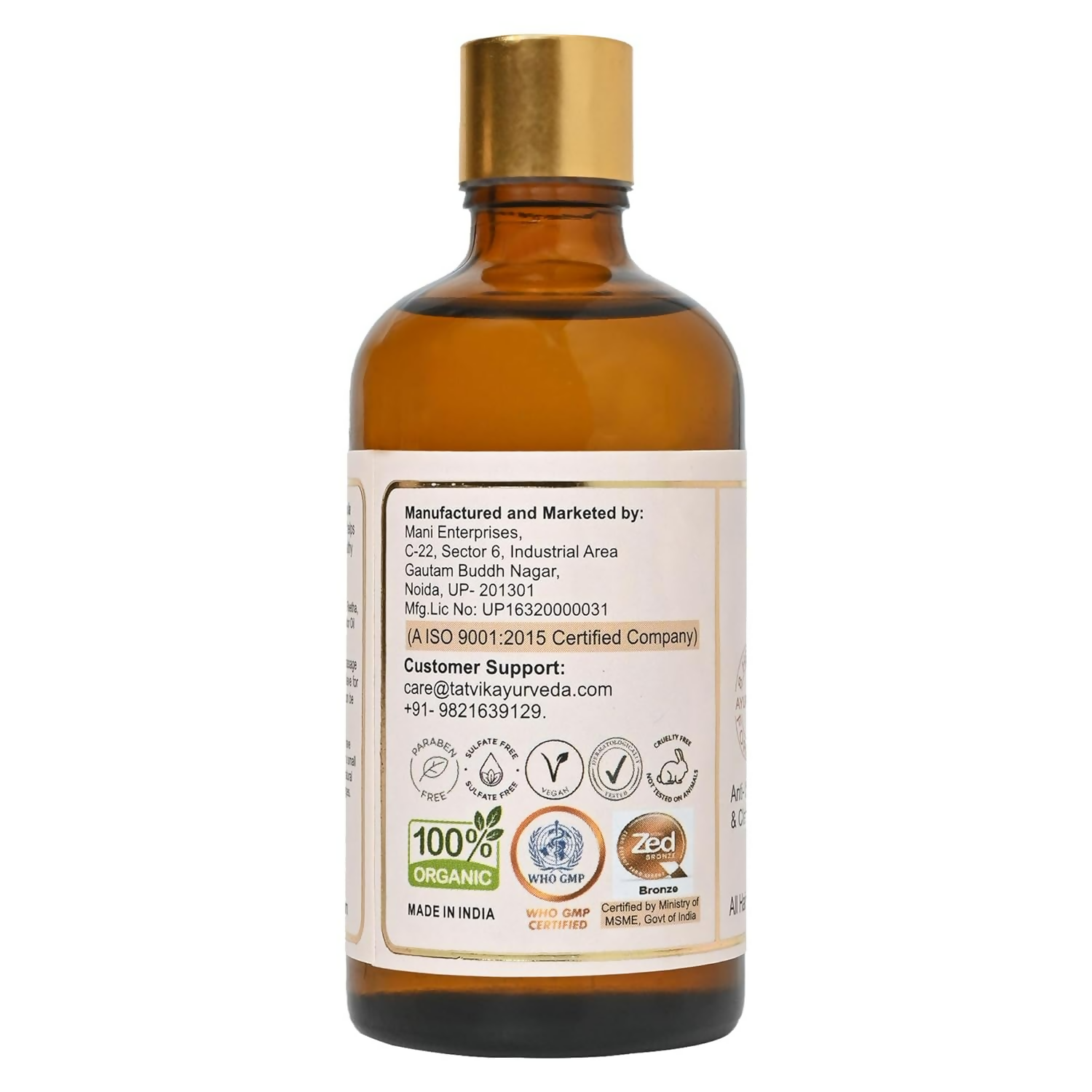 Tatvik Ayurveda Nirmalkesha Hair Oil (Henna With 8-Herbs)