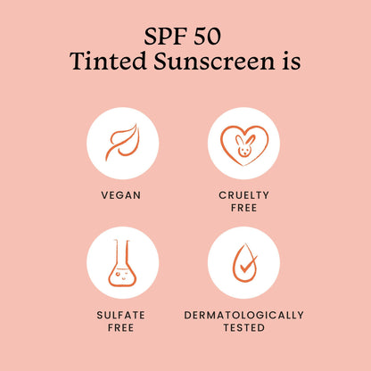 Foxtale Tinted Sunscreen SPF 50 PA++++ & Primer Shade 3 - Light, Water Resistant with Dry-Touch Finish, Blurs Out Pores