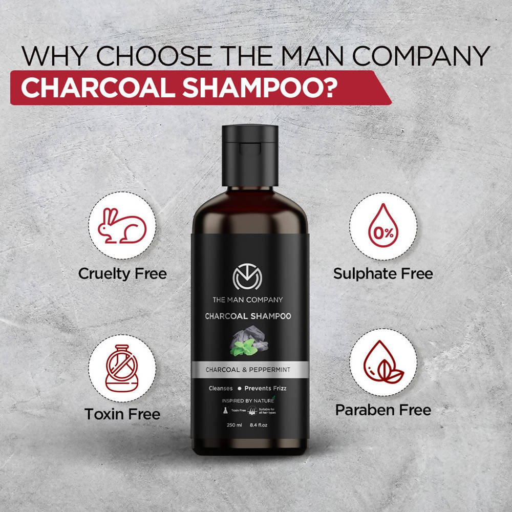The Man Company Charcoal Shampoo - Drmedicart