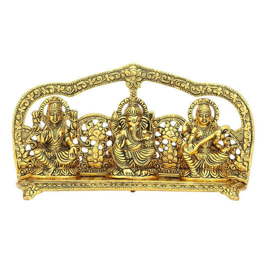 Buy Collectible India Metal Laxmi Ganesha Saraswati Idol