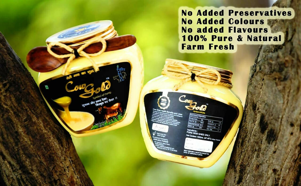 Cow Gold Desi Cow A2 Ghee | Cultured Desi Cow Ghee | 100% Pure and Natural | Helps Boost Immunity