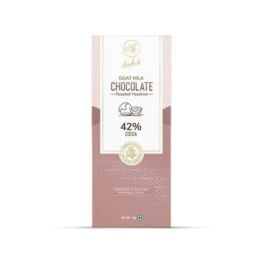Buy Aadvik Goat Milk Chocolate - Roasted Hazelnut from DrMediCart, Ship from India to USA