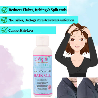 vigini anti dandruff itchy scalp hair care oil for men women anti hair fall buy in usa