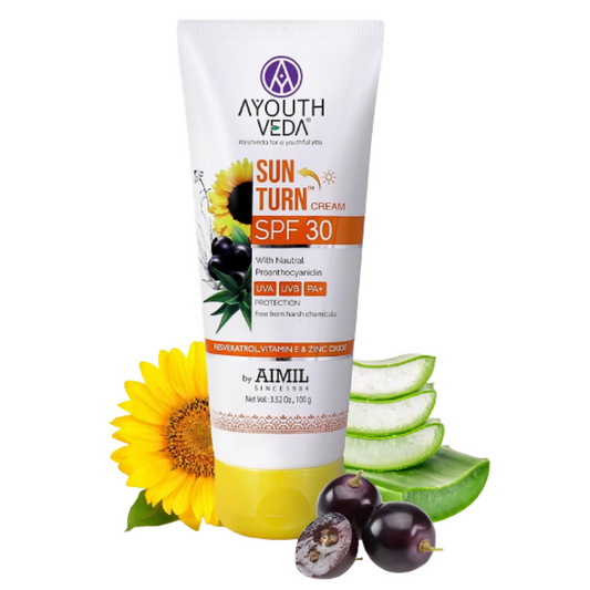 Buy Ayouthveda Sunturn Cream With SPF 30 from DrMediCart, Ship from India to USA