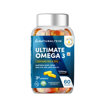 Naturaltein Omega-3 Fish Oil 1250mg Triple Strength Softgels