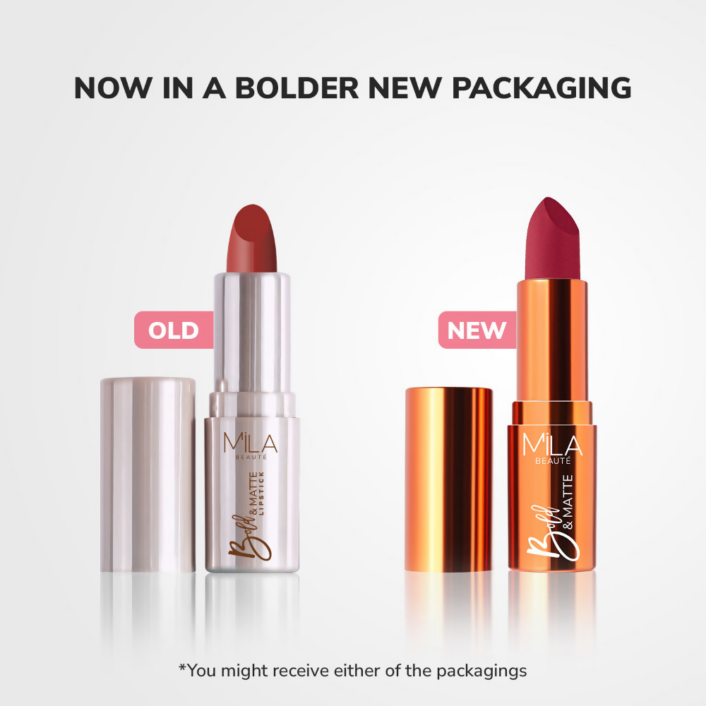 Mila Beaute Bold & Matte Long Lasting Highly Pigmented Lipstick - Scarlet Seduction