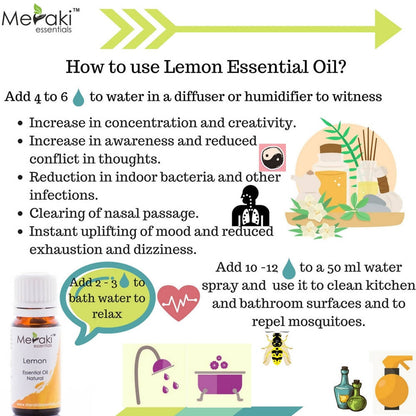 Meraki Essentials Lemon Essential Oil