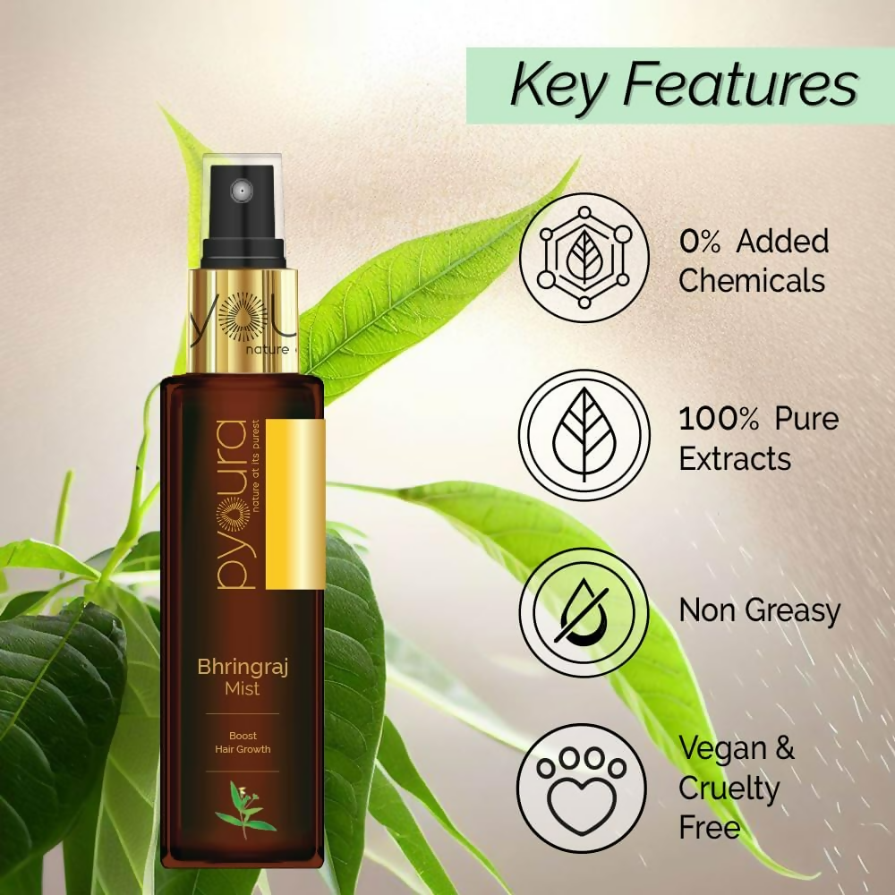 Pyoura Bhringraj Non-Oily Hair Spray Serum Mist