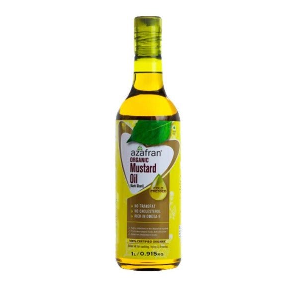 Azafran Organic Mustard Oil (Cold Pressed)