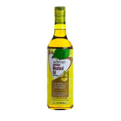 Azafran Organic Mustard Oil (Cold Pressed)