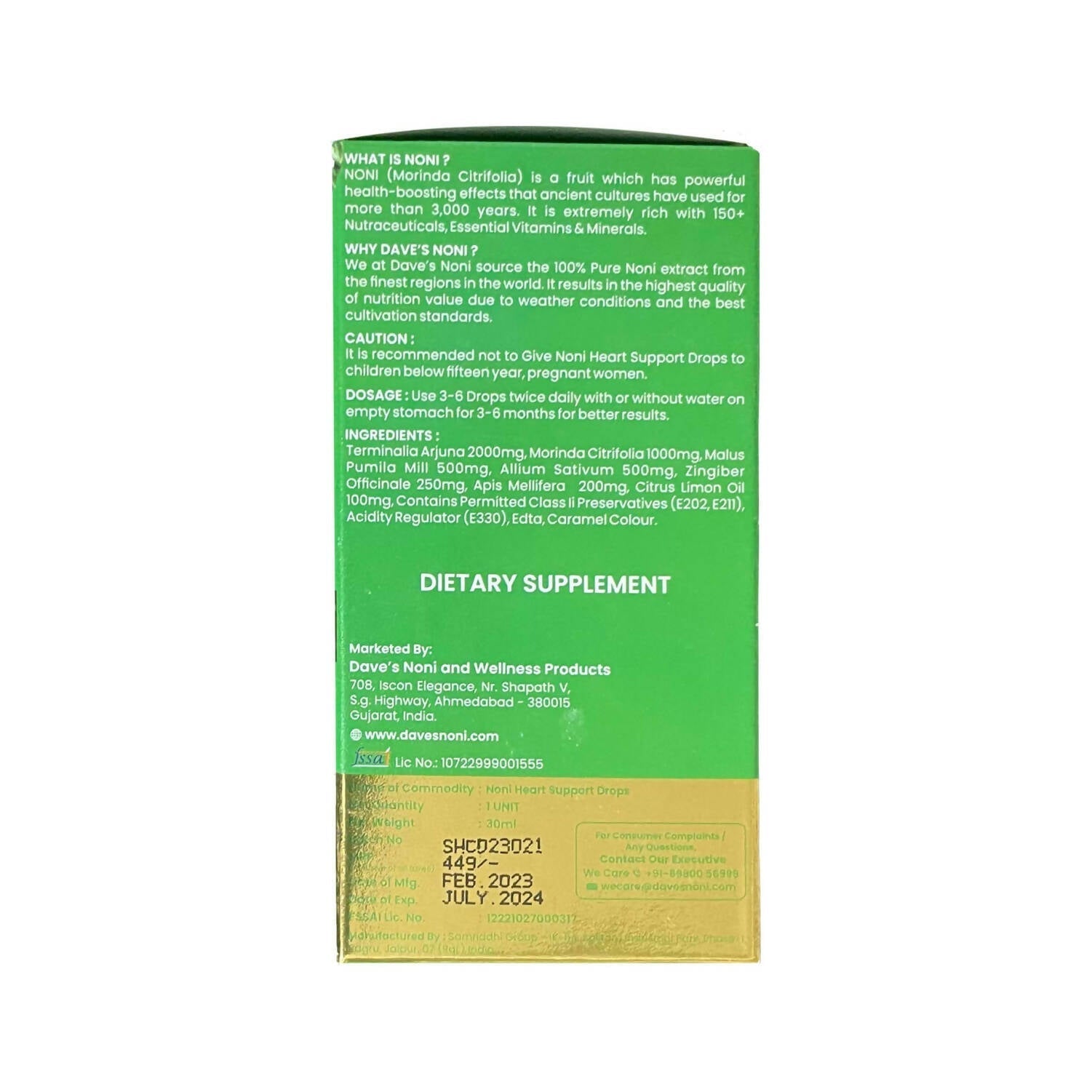 The Dave's Noni Heart Support Drops - Drmedicart