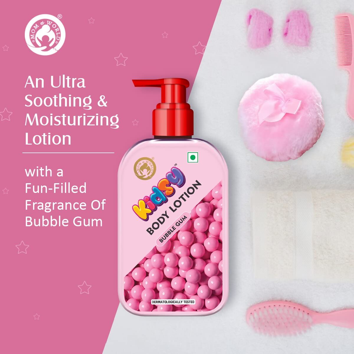 Mom & World Kidsy Bubble Gum Moisturising Body Lotion