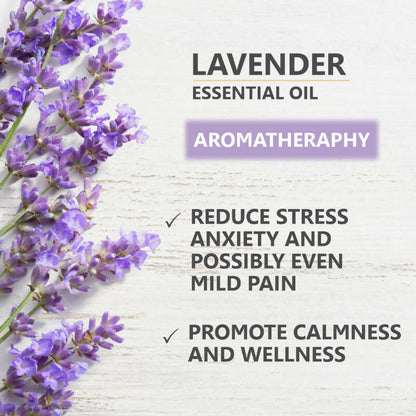 Skiura Nature 100% Natural Lavender Essential Oil For Hair, Skin & Aroma