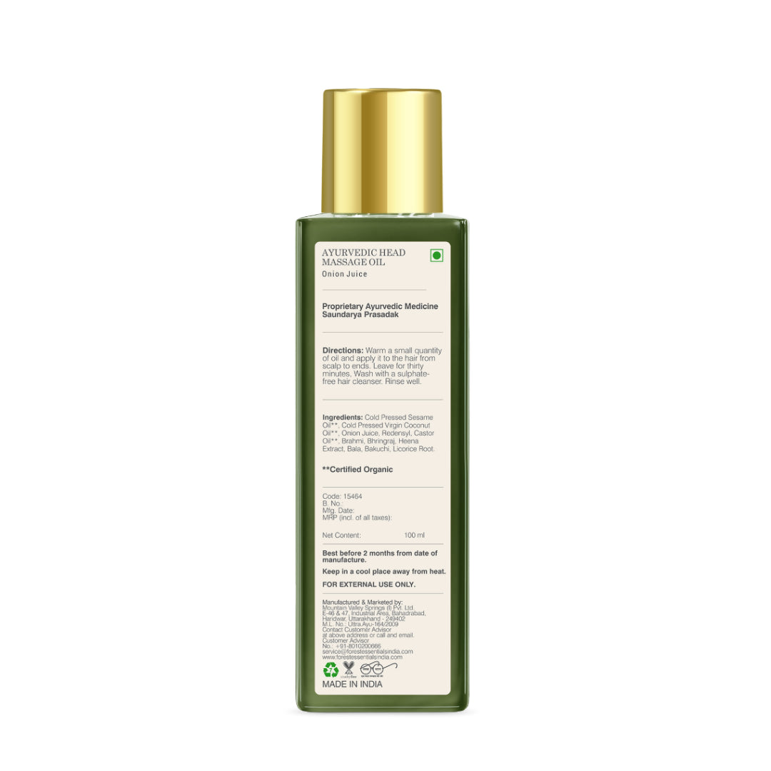 Buy Forest Essentials Ayurvedic Head Massage Oil With Onion Juice from DrMediCart, Ship from India to USA