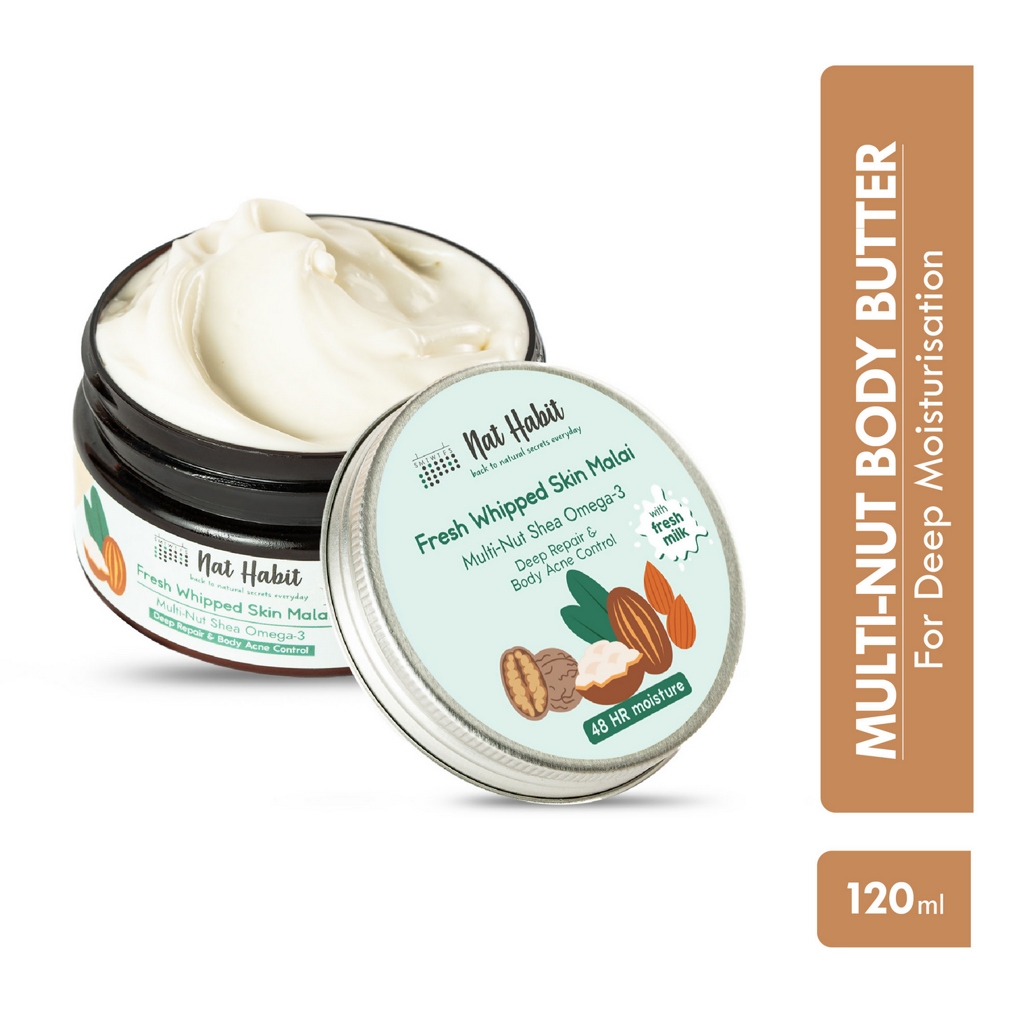 Nat Habit Multi Nut Shea Omega3 Malai Body Butter