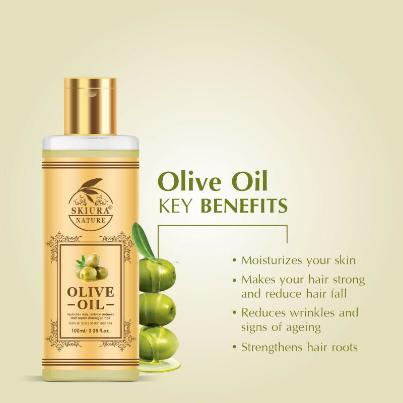 Skiura Nature Olive Oil For Anti Hair Fall, Thick Hair & Fast Hair Growth