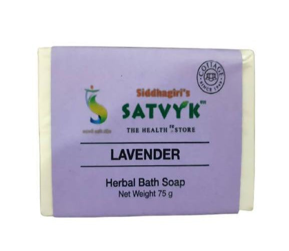 Buy Siddhagiri's Satvyk Handmade Lavender Herbal Bath Soap from DrMediCart, Ship from India to USA