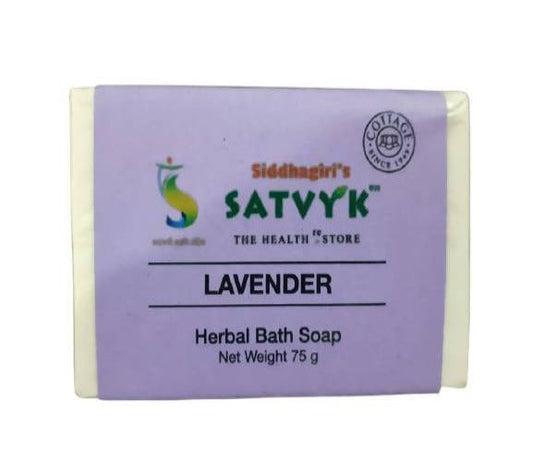Buy Siddhagiri's Satvyk Handmade Lavender Herbal Bath Soap from DrMediCart, Ship from India to USA