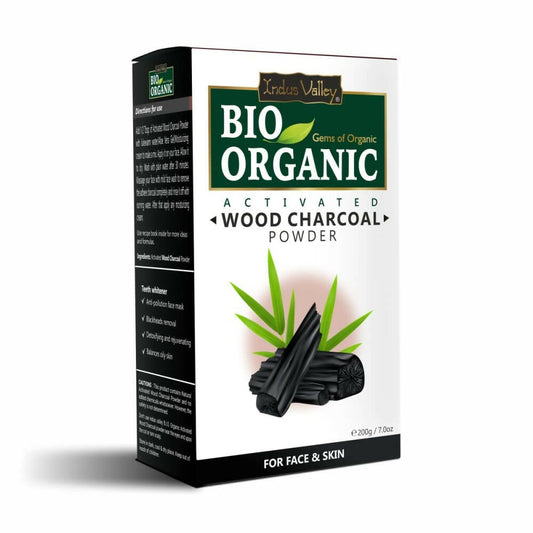 Buy Indus Valley Bio Organic Activated Wood Charcoal Powder from DrMediCart, Ship from India to USA
