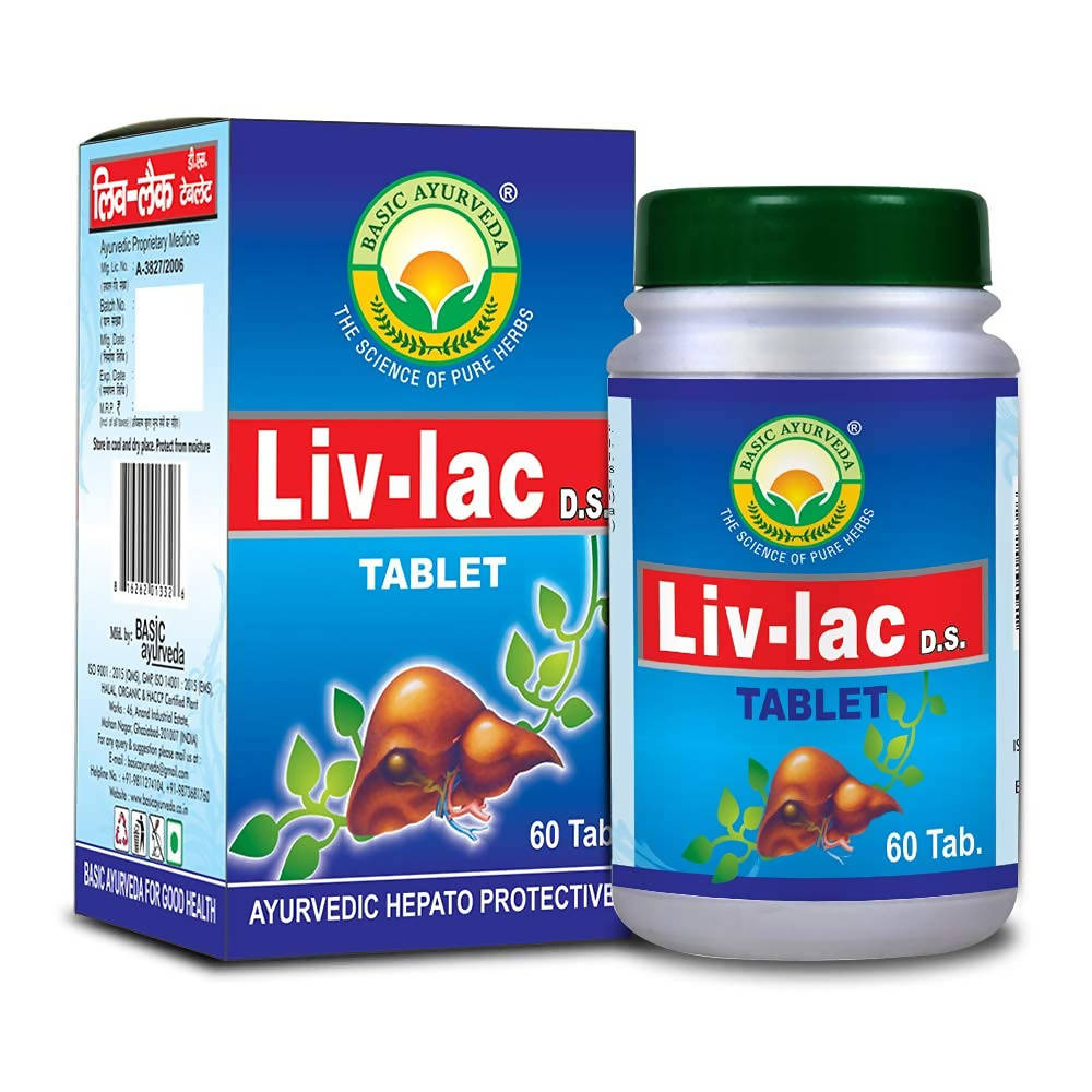 Buy Basic Ayurveda Liv-Lac D.S. Tablets from DrMediCart, Ship from India to USA