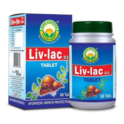 Buy Basic Ayurveda Liv-Lac D.S. Tablets from DrMediCart, Ship from India to USA