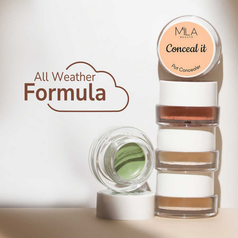Mila Beaute Conceal It Pot Concealer Creamy Matte Finish with SPF 15 - Natural Nude