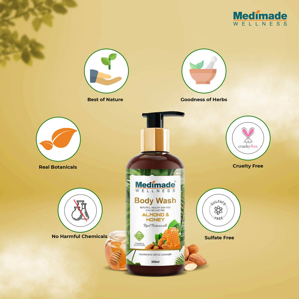 Medimade Wellness Almond & Honey Body Wash - DrMediCart