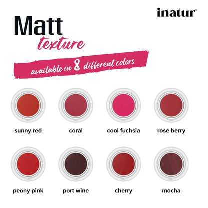 Inatur Lip and Cheek Tint Cool Fushia