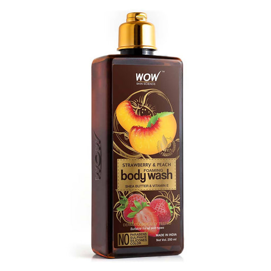 Buy Wow Skin Science Strawberry & Peach Foaming Body Wash from DrMediCart, Ship from India to USA