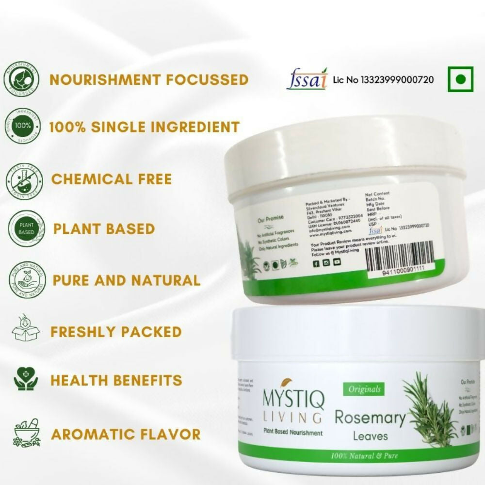 Mystiq Living Dried Rosemary Leaves for Hair Growth