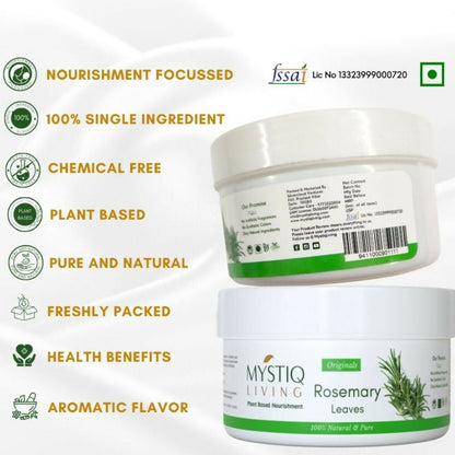 Mystiq Living Dried Rosemary Leaves for Hair Growth