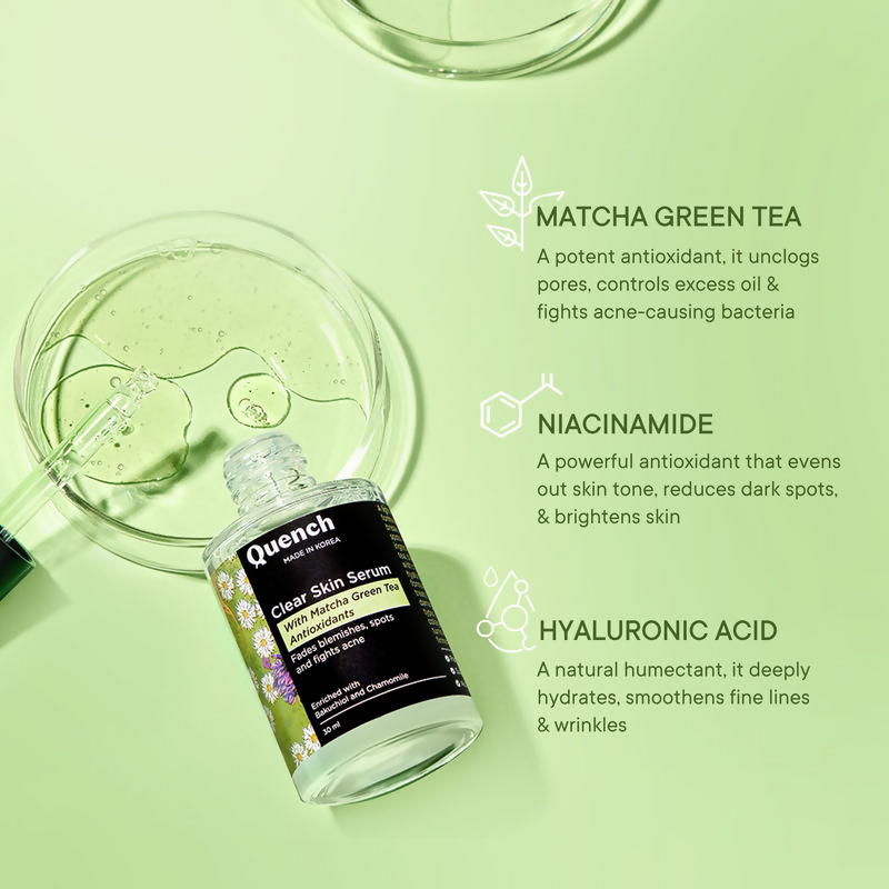 Quench Clear Skin Serum With Matcha Green Tea