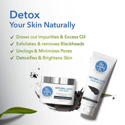 The Moms Co Natural Clay Deep Purifying Face Kit - Drmedicart