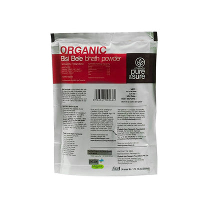 Pure & Sure Organic Bisi Bele Bhath Powder