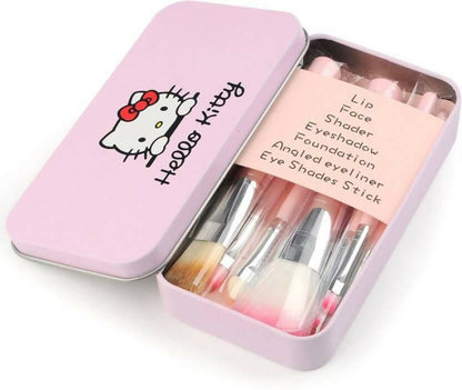 Favon Pack of 7 Hello Kitty Professional Makeup Brushes with Case