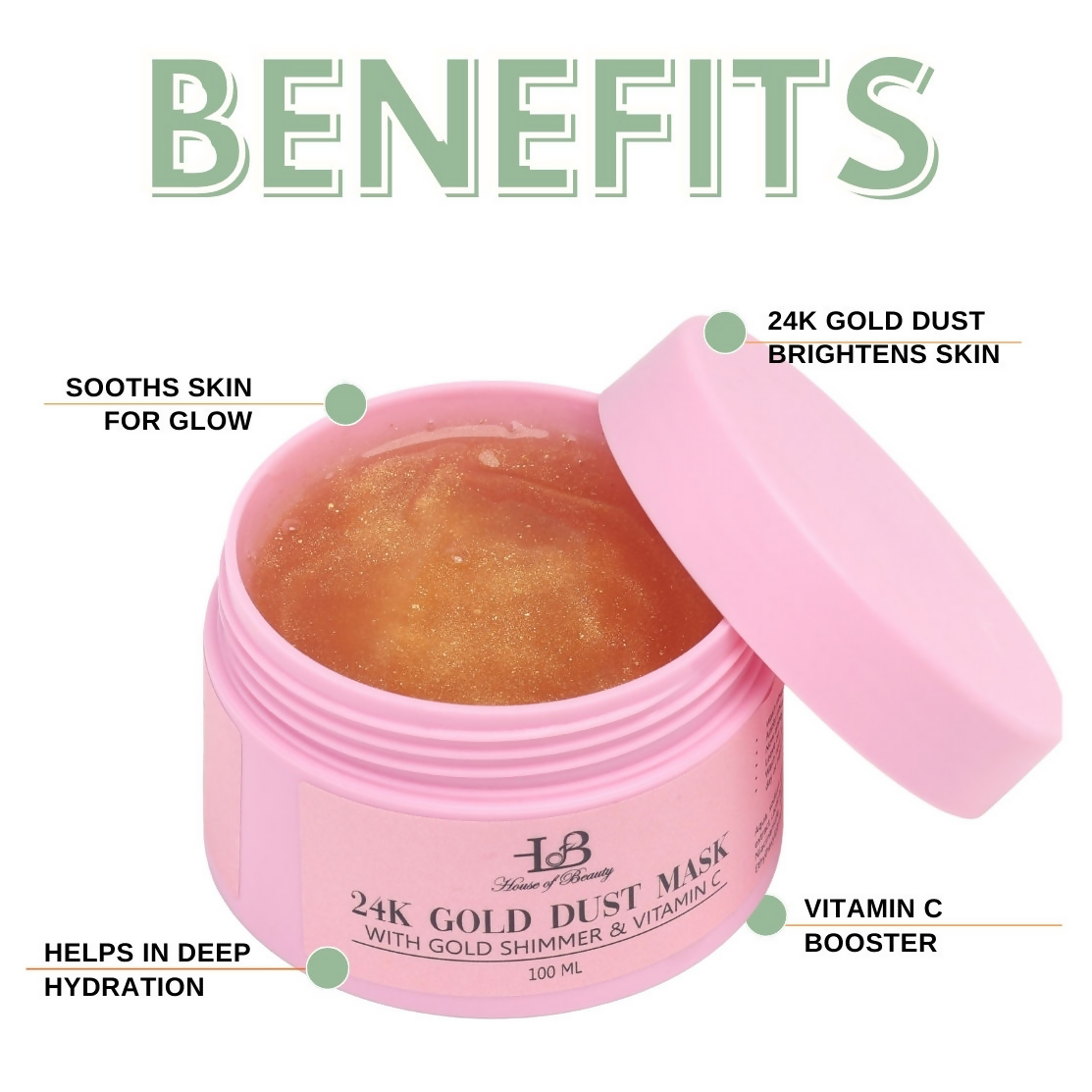 House of Beauty 24K Gold Dust Face Mask