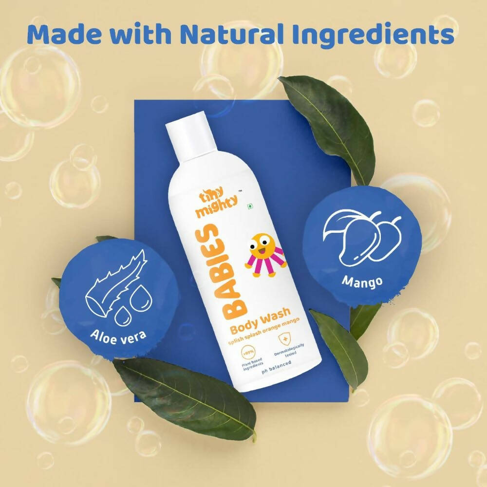 Tiny Mighty Baby Body Wash, Lotion, Shampoo And Massage Oil Combo - Drmedicart