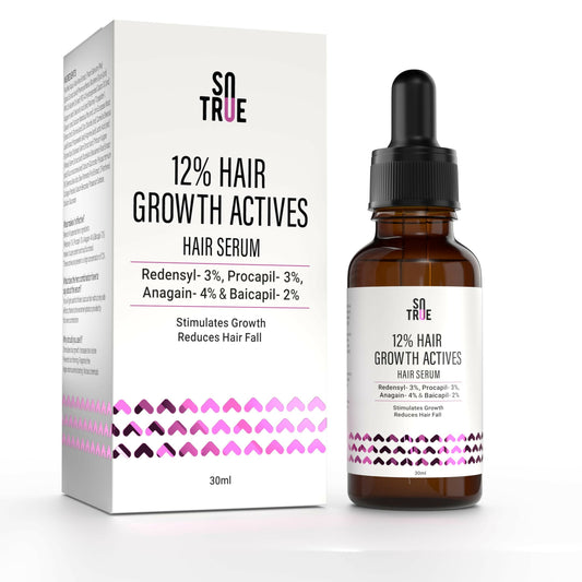 Sotrue Hair Growth Serum With Redensyl 3%, Procapil 3%, Anagain 4% and Baicapil 2% Hair Growth Actives
