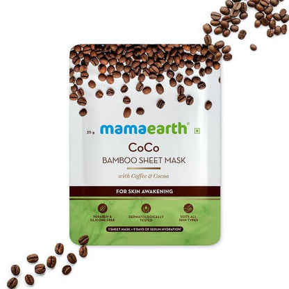 Buy Mamaearth CoCo Bamboo Sheet Mask with Coffee & Cocoa for Skin Awakening from DrMediCart, Ship from India to USA