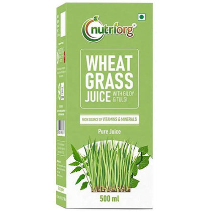 Nutriorg Wheat Grass Juice with Giloy & Tulsi