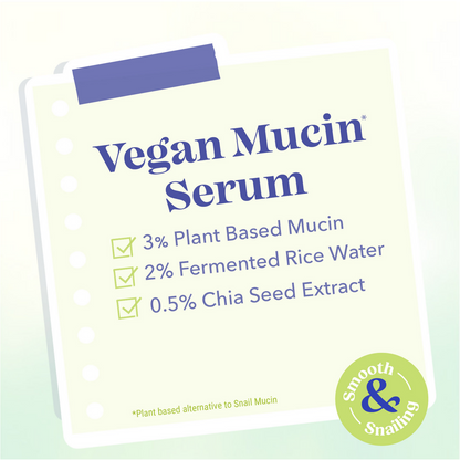 Blue Heaven Vegan Mucin Face Serum Infused with 3% Plant Based Mucin