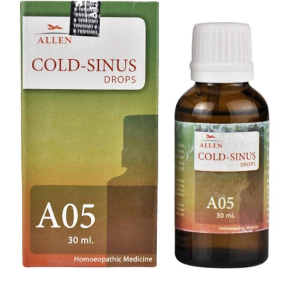 Buy Allen Homeopathy A05 Cold-Sinus Drops from DrMediCart, Ship from India to USA