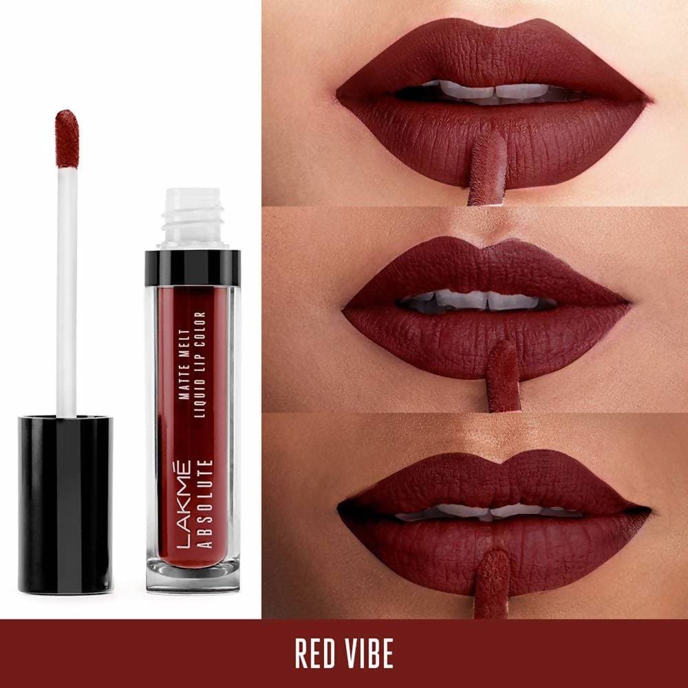 Lakme Absolute Matte Melt Liquid Lip Color - Red Vibe