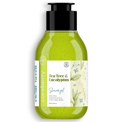 careberry tea tree eucalyptus oil shower gel buy in usa
